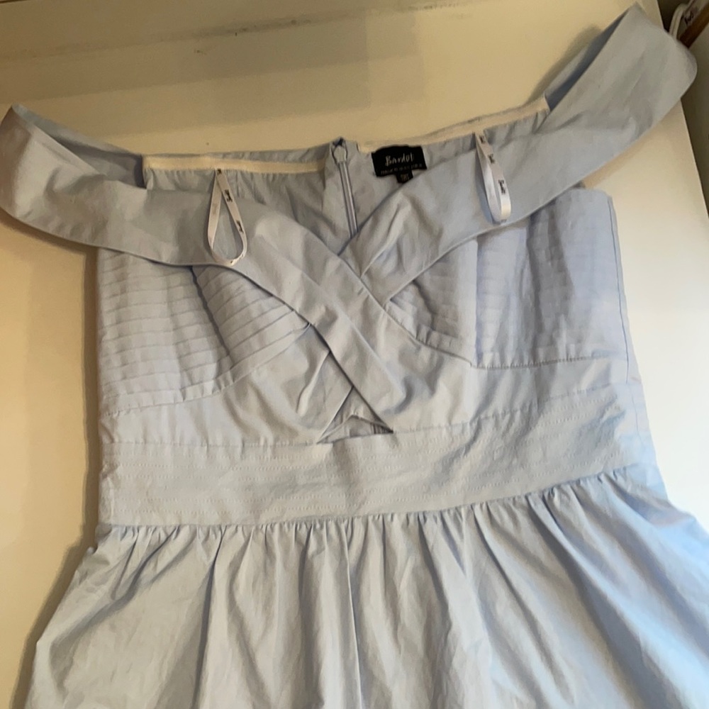 Light blue peplum top